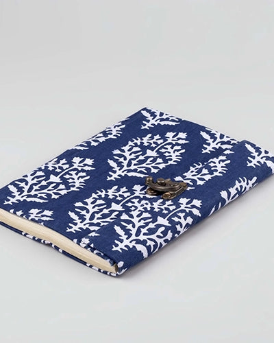 Elegant Dabu Print Locking Diary (8x6inch)