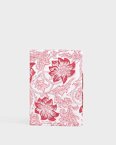 Red Floral Diary with Lock (7x5inch)