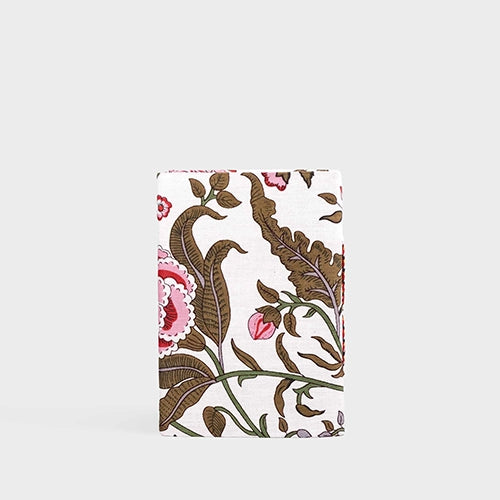 White Red Floral Diary with Lock (7x5inch)
