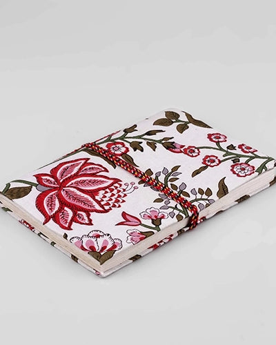 Handmade Diary with Floral Cover (7x5inch)