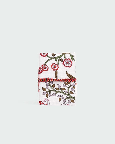 Floral Fabric Covered Diary (4x3inch)