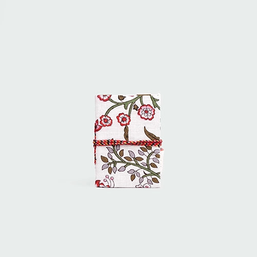 Floral Fabric Covered Diary (4x3inch)