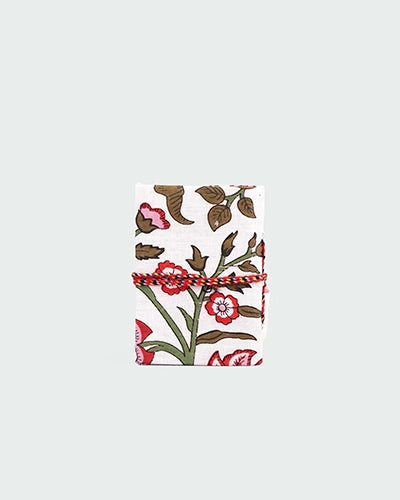 Floral Fabric Covered Diary (4x3inch)