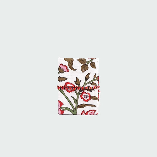 Floral Fabric Covered Diary (4x3inch)