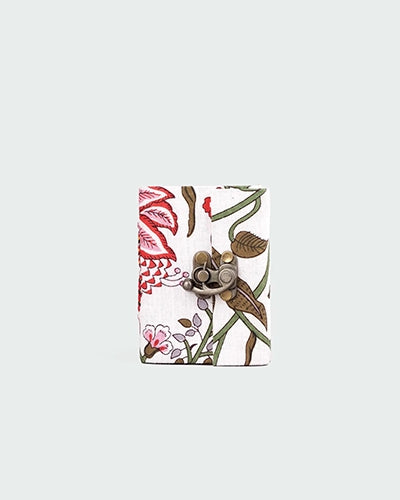 Floral Pattern Diary with Lock (4x3inch)