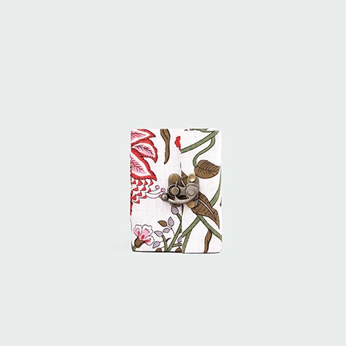 Floral Pattern Diary with Lock (4x3inch)