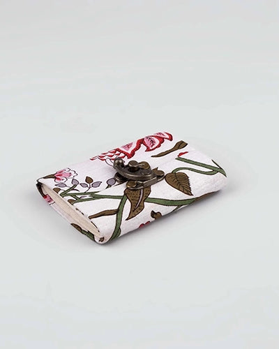Floral Pattern Diary with Lock (4x3inch)