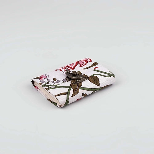 Floral Pattern Diary with Lock (4x3inch)