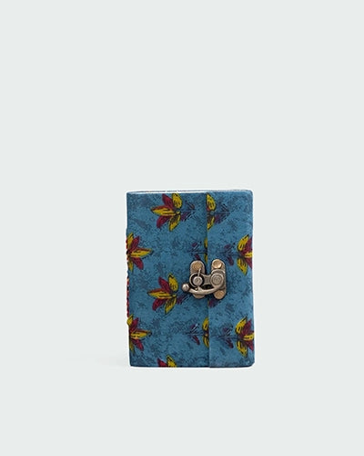 Tropical Blue Diary with Lock (5x3.5inch)
