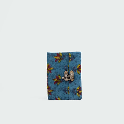 Tropical Blue Diary with Lock (5x3.5inch)