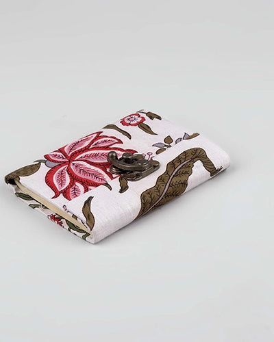 Charming Floral Diary with Lock (5x3.5inch)