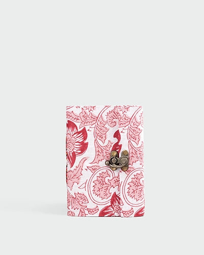 Rustic Floral Diary with Lock (6x4inch)