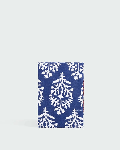 Azure Leaf Diary with Lock (6x4inch)