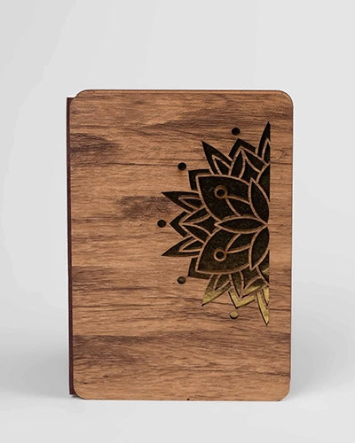Elegant Wooden Cover Diary (6x8inch)