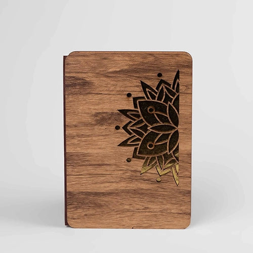 Elegant Wooden Cover Diary (6x8inch)