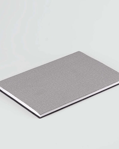 Grey Rexine Cover Diary (6x8inch)