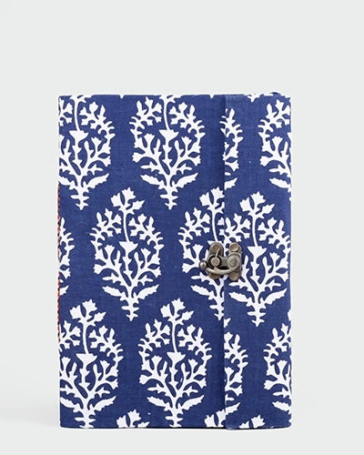 Fabric Covered Diary with Lock (4x3inch)