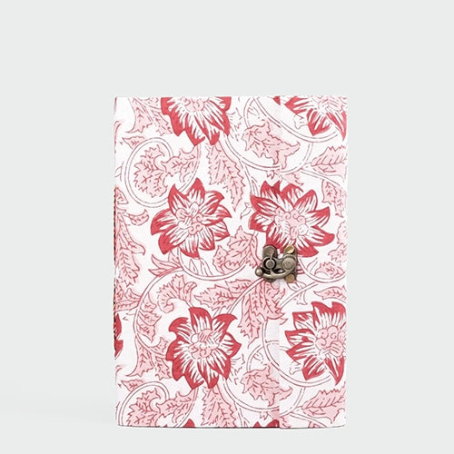 Rustic Floral Diary with Lock (6x4inch)