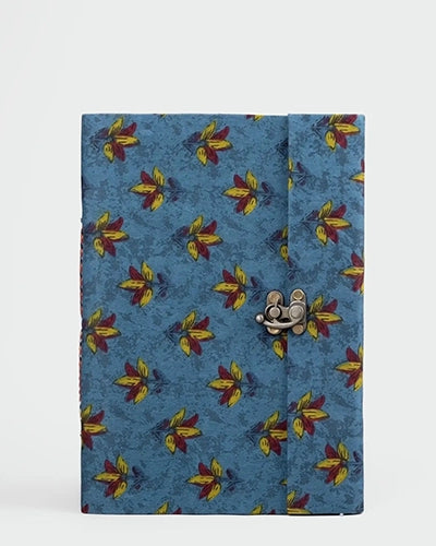 Stunning Blue Diary with Lock (4x3inch)