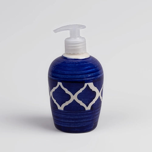 Blue Morroco Handmade Ceramic Soap Dispenser