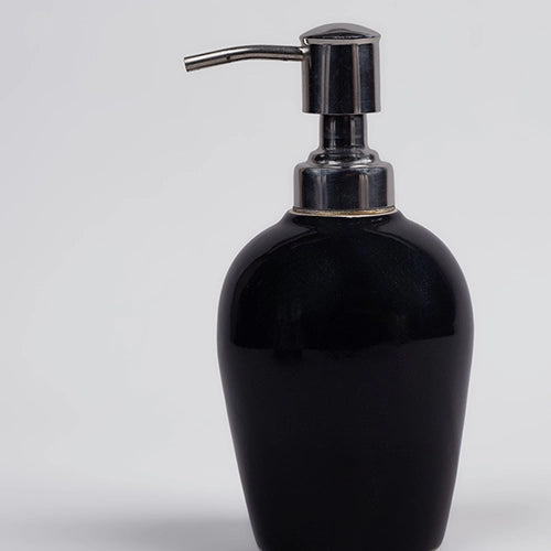 Black Matte Handmade Ceramic Dispenser