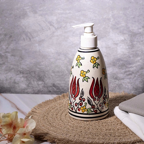Luxe Floral Ceramic Handwash Dispenser