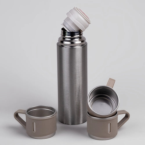 Elegant Stainless Steel Vacuum Flask Set