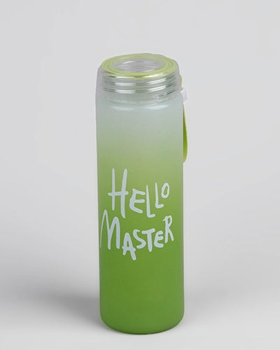 Premium Hello Master Glass Water Bottle