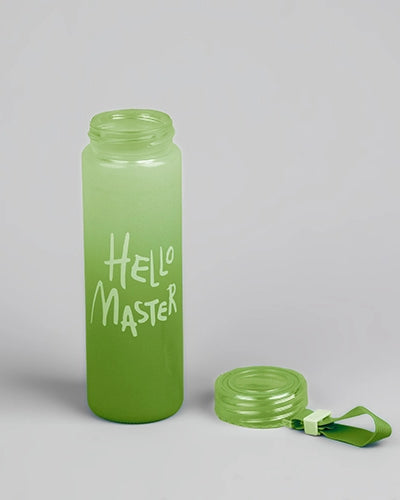 Premium Hello Master Glass Water Bottle