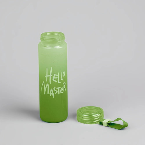 Premium Hello Master Glass Water Bottle