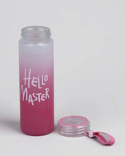 Opulent Hello Master Glass Water Bottle