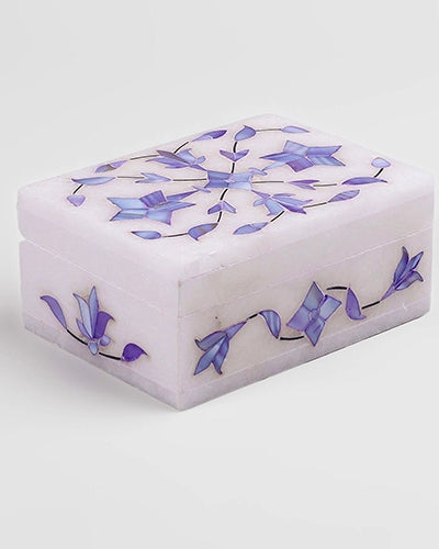 Luxury Blue Marble Jewelry Box