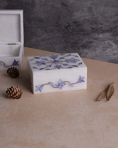 Luxury Blue Marble Jewelry Box