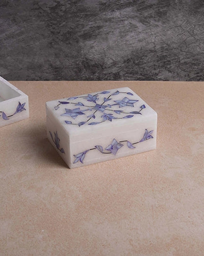 Luxury Blue Marble Jewelry Box