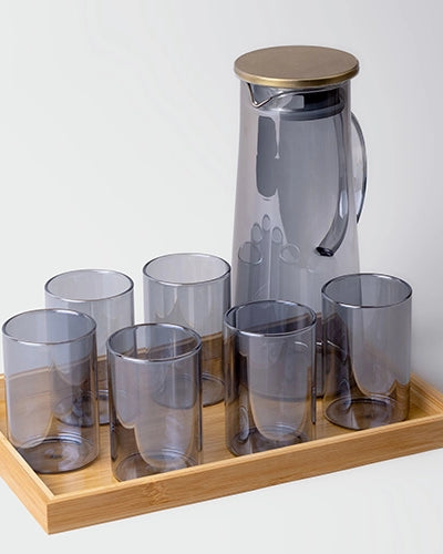 Classic Glass Carafe with Golden Lid