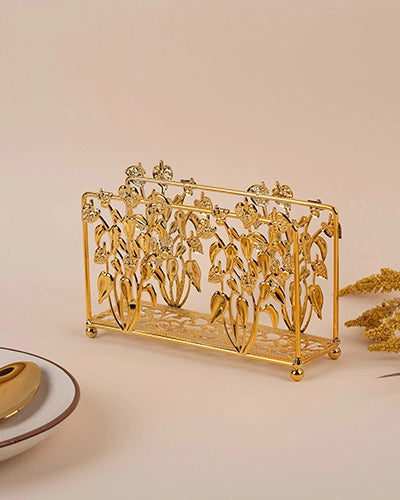 Modern Decorative Gold Plated Tissue Holder