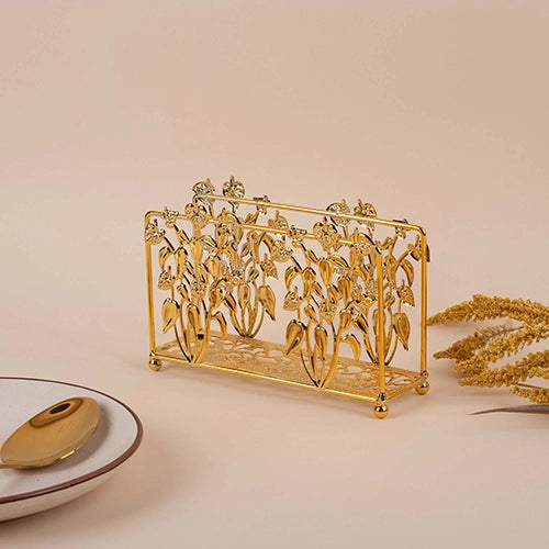Modern Decorative Gold Plated Tissue Holder