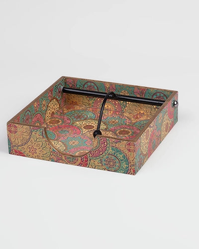 Premium Glossy Wooden Tissue Holder