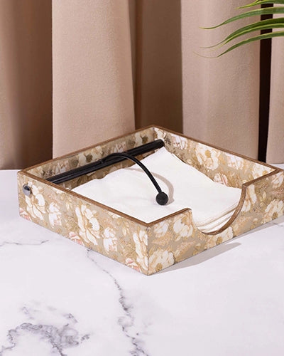 Luxe Gloss Wooden Tissue Holder