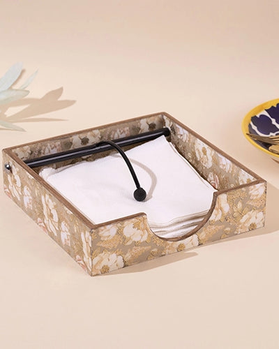 Luxe Gloss Wooden Tissue Holder