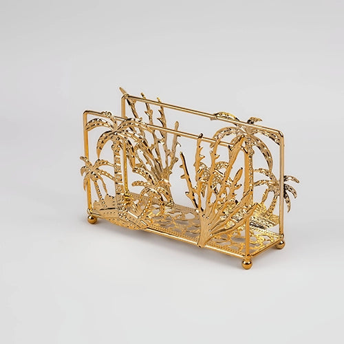 Modern Decorative Tree Gold Plated Tissue Holder