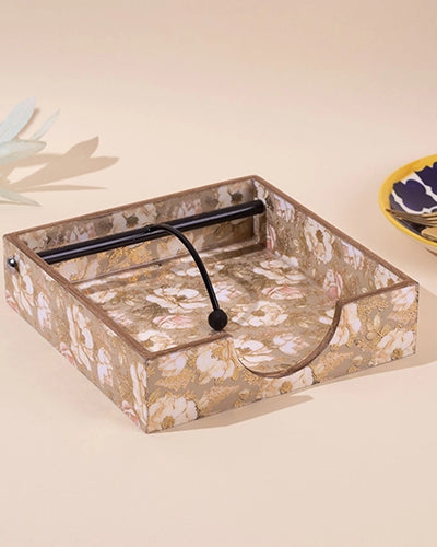 Luxe Gloss Wooden Tissue Holder