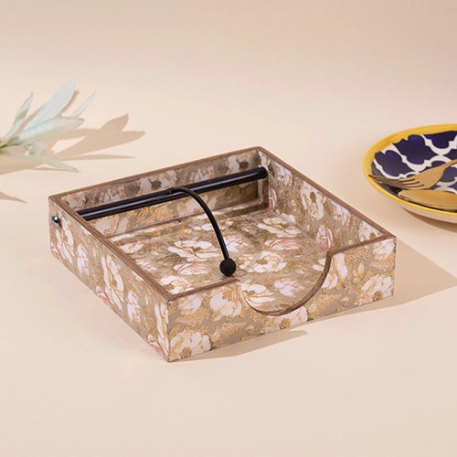 Luxe Gloss Wooden Tissue Holder