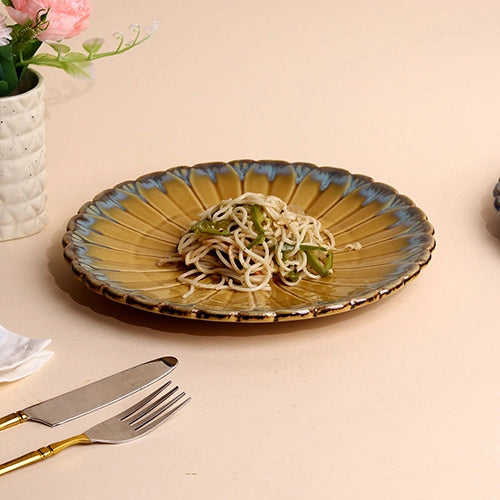 Full Bloom Beige Platter