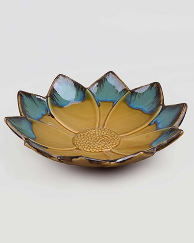 Dual Tone Flower Platter