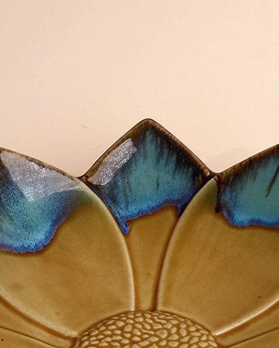 Dual Tone Flower Platter