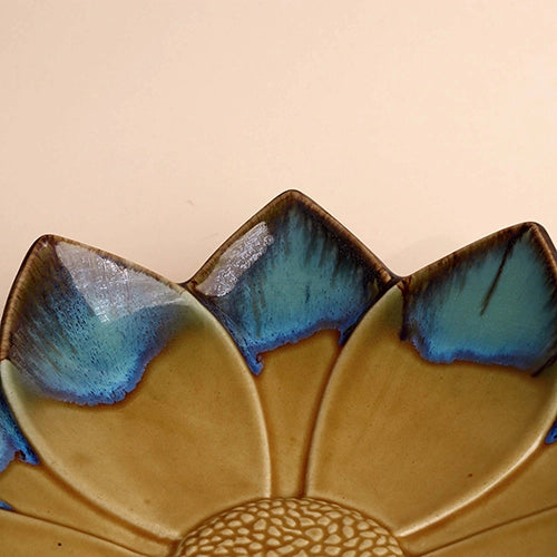 Dual Tone Flower Platter