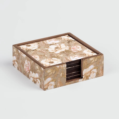 Luxury Handcrafted Wooden Coasters (Set of 6)