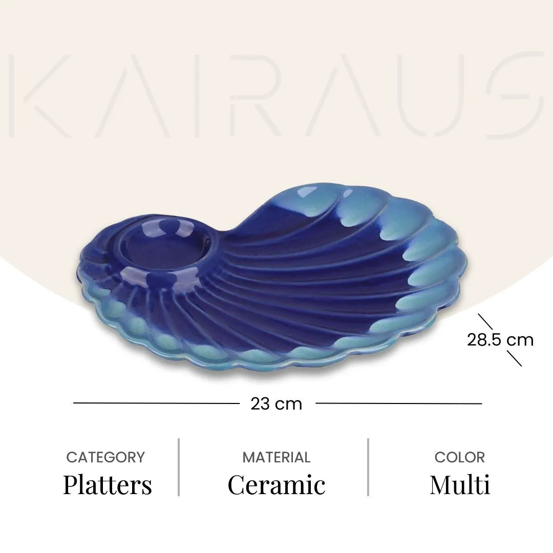 Dual Tone Shell Platter