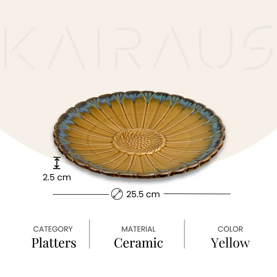 Full Bloom Beige Platter